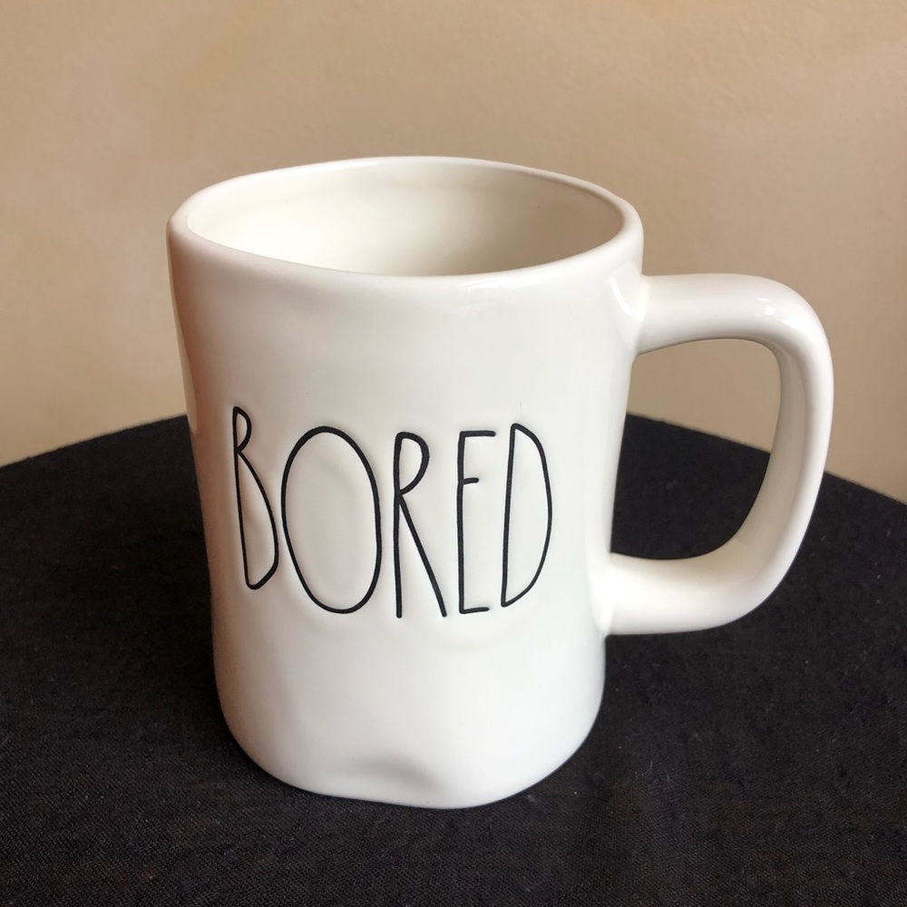 Rae Dunn “Bored” Mug